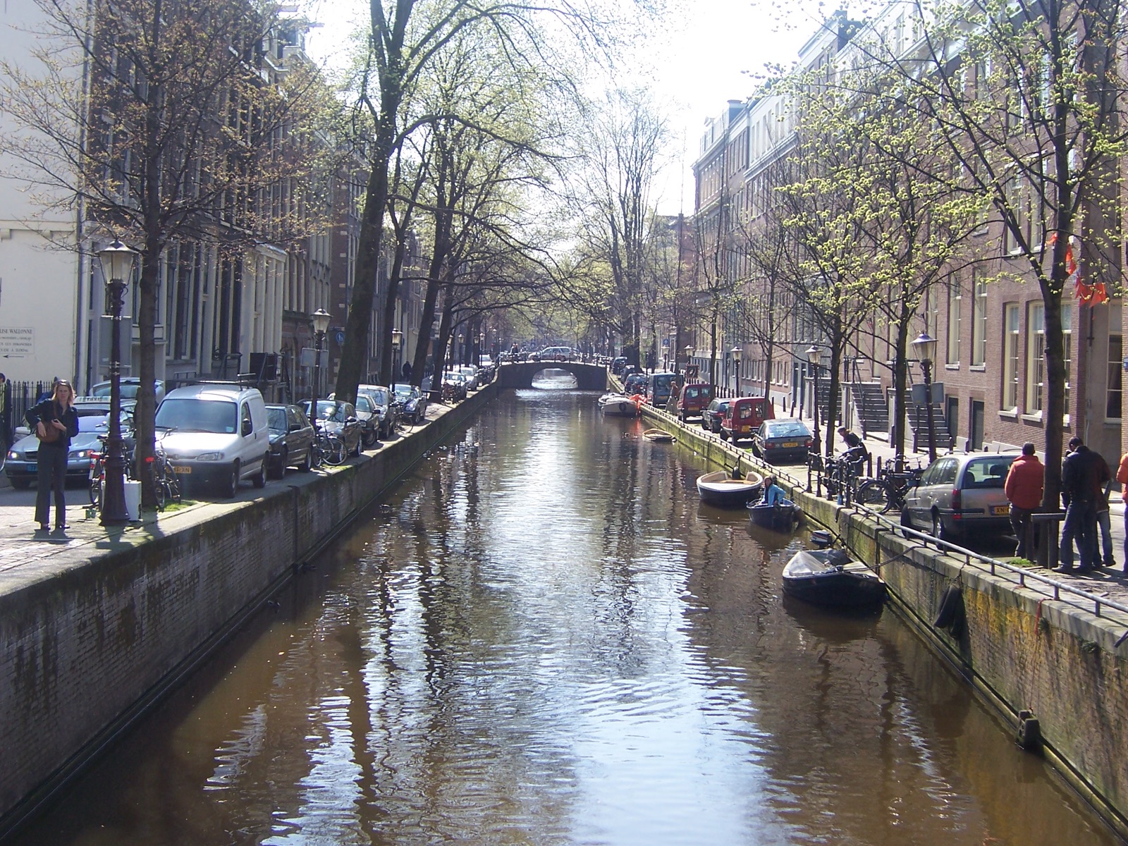 Amsterdam canal and historic canal houses